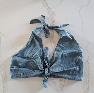 Denim Halter Top